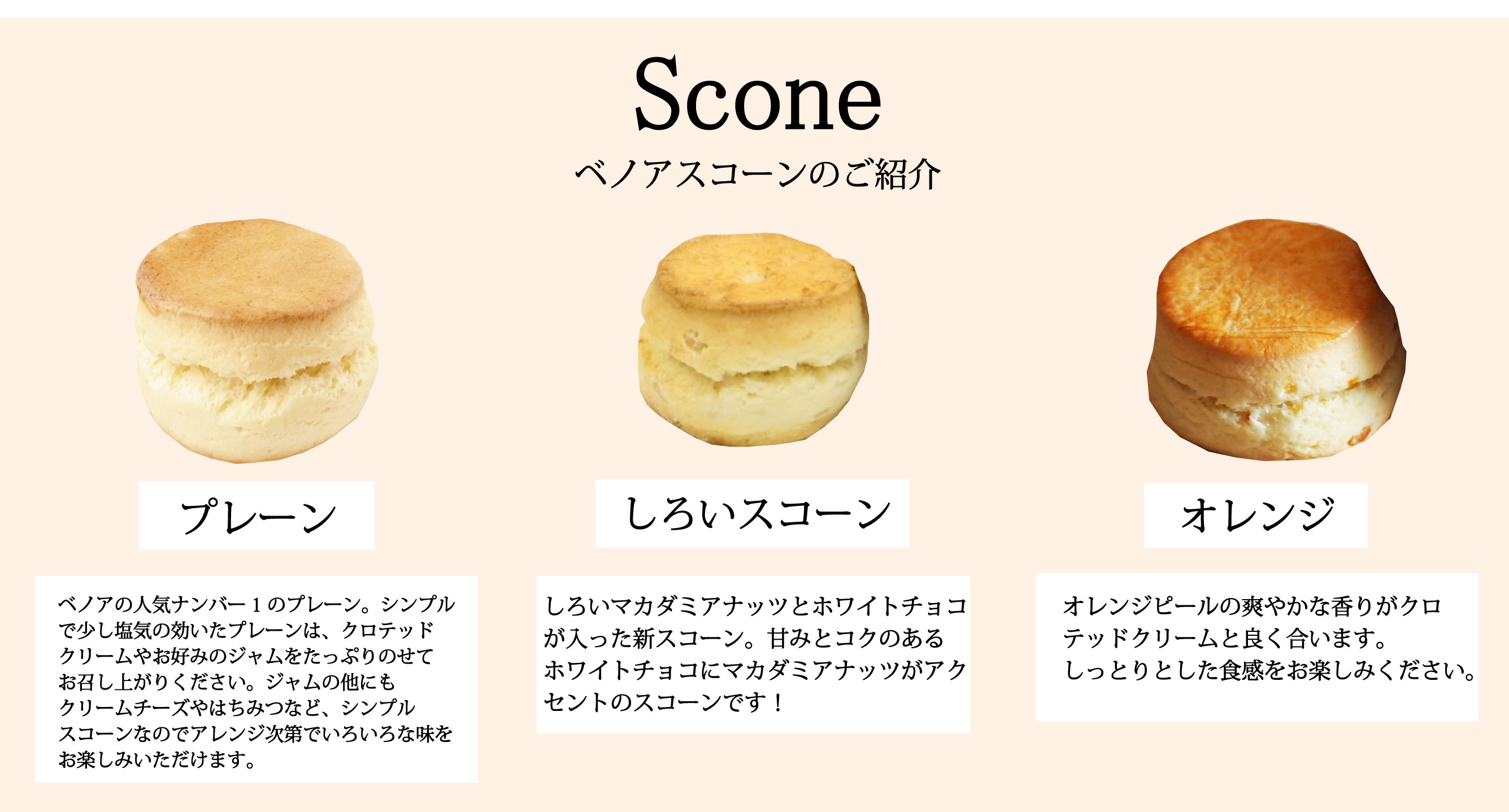 3月スコーンハーフセット