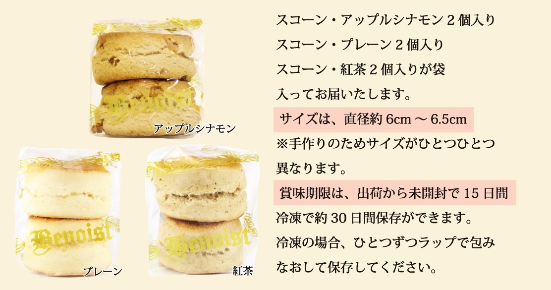 6個スコーンセット袋